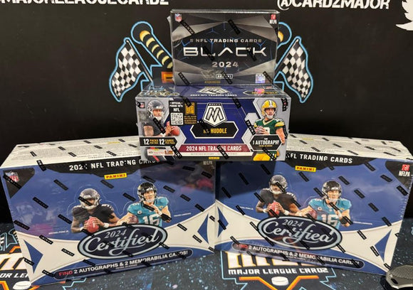 2024 Panini Black, Mosaic NH, Certified NFL 4 Hobby Box Mixer - PYT #1 *CHEAP TO MOVE!*