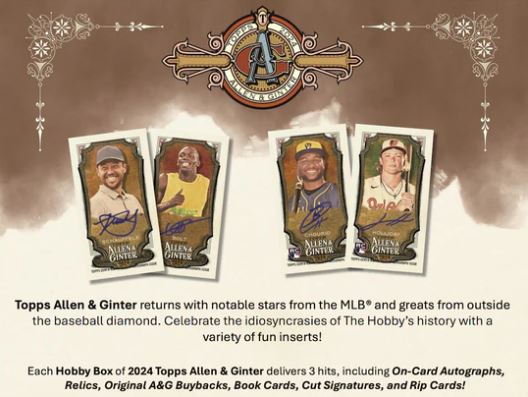 2024 Topps Allen & Ginter Baseball Hobby 12 Box FULL Case - PYT #1 *WED. RELEASE*