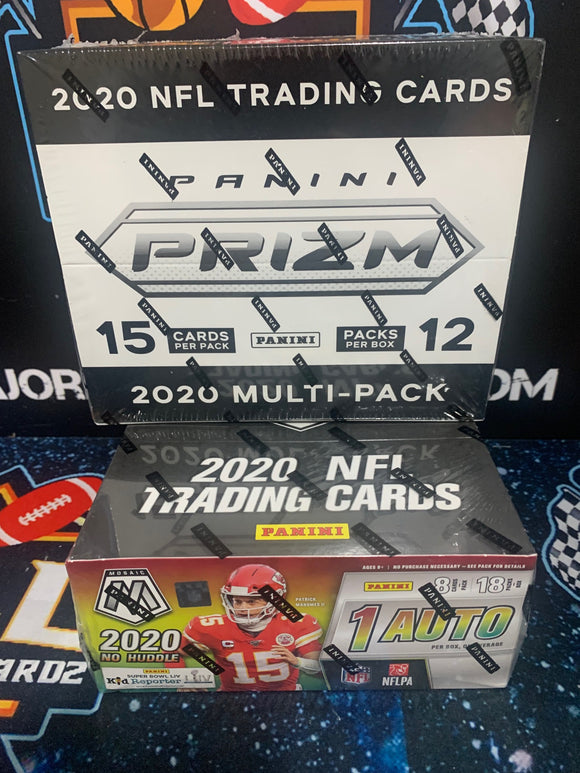 2020 Mosaic No Huddle & 2020 Prizm NFL Cello 2 Box Mix - Double RT #1 - Major League Cardz