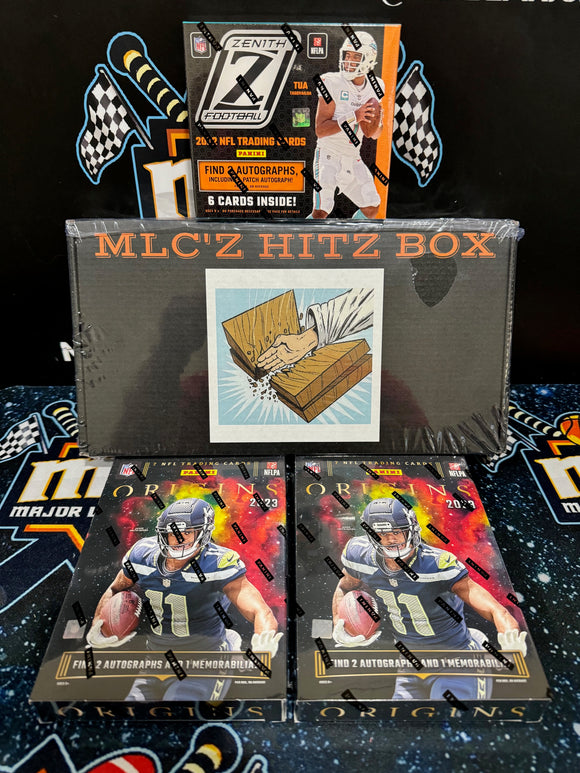 MLC'Z HITZ BOX NFL MIXER WITH 22 ZENITH, 23 ORIGINS - PYT #3 *READ* - Major League Cardz