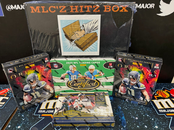 MLC'Z HITZ BOX NFL MIXER WITH 19 PLATES, 23 CERT & ORIGINS - PYT #12 *READ* - Major League Cardz