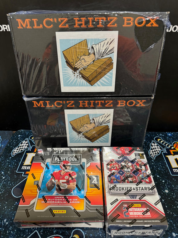 MLC'Z HITZ BOX MIXER W/ 21 PLAYBOOK, 23 RC'S & STARS - PYT #13 *FINAL 2 HITZ BOXES!!* - Major League Cardz