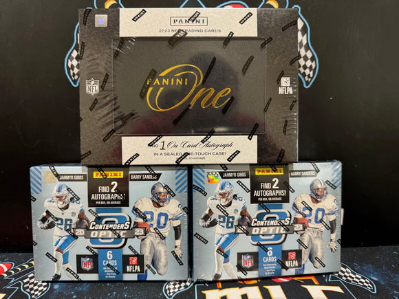 2023 Panini Contenders Optic x2 & Panini One NFL Mixer - Random Serial #1 *PRICED TO MOVE!**