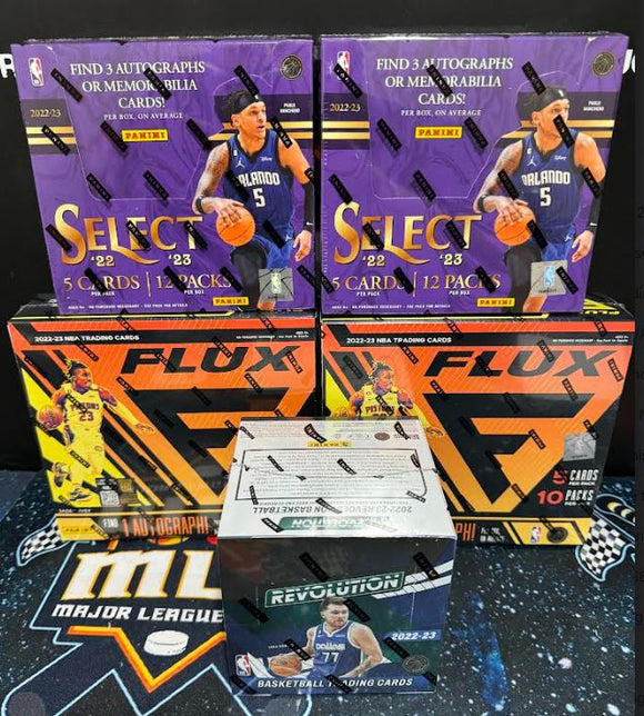 2022-23 Panini SELECT/FLUX/REVOLUTION 5 NBA 5 Hobby Box Mixer - PYT #1 - Major League Cardz