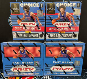 2021-22 Prizm NBA Choice & Fast Break 4 Box Mixer - Random Serial #1