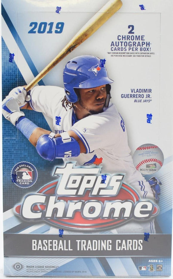 2019 Topps Chrome Baseball Hobby Box Double Double 2 Boxes 2 RT #1 - Major League Cardz