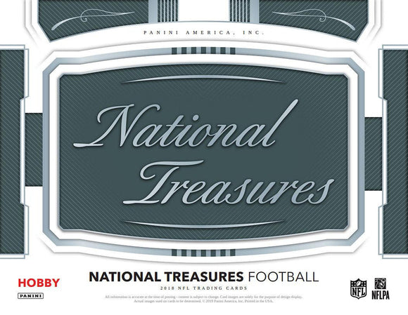 2018 Panini National Treasures Football Hobby Box - Random Teams #1 - Major League Cardz