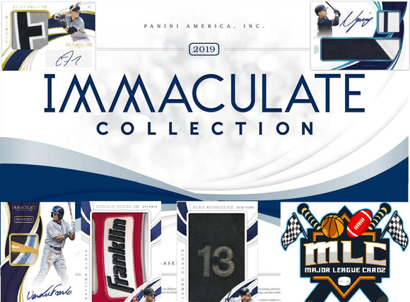 2019 Panini Immaculate Baseball 2 box 1/4 case PYT #27 - Major League Cardz