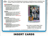 2019 Topps Chrome Baseball HTA Jumbo 2 Box - PYT #2 - Major League Cardz