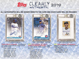2019 Topps Clearly Authentic Baseball 20 Box Case PYT #2 - Major League Cardz