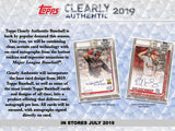 2019 Topps Clearly Authentic Baseball Hobby Box - Personal Break Ripped & Shipped - Major League Cardz