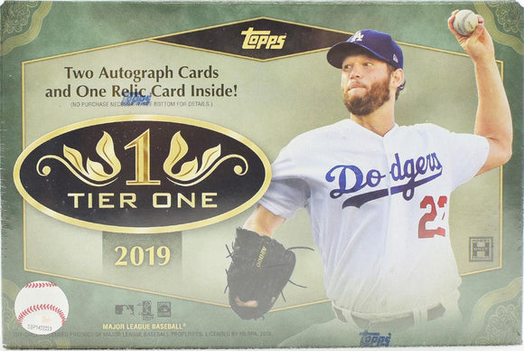 2019 Topps Tier One Baseball - 2 auto's & 1 relic per box! TRIPLE RT #4 - Major League Cardz