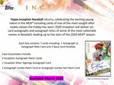 2020 Topps Inception Baseball 16-Box Case - PYT #12 - Major League Cardz