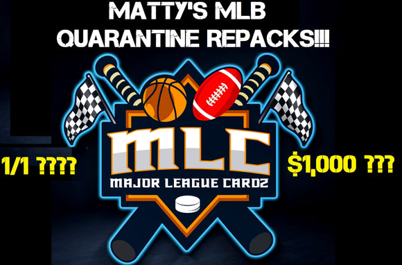 $1,000 GIVEAWAY!!! Matty's MLB Quarantine Repack Case Break - RT #7 - Major League Cardz