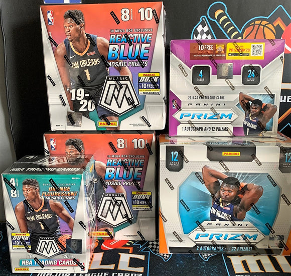 2019-20 Prizm & Mosaic 5 Mega Box Mixer - PYT #1 w/ Pels & Grizz random to all! - Major League Cardz