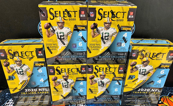 2020 Panini SELECT FB 6 Box Mixer 2 H2 & 4 Blasters - PYT #4 - Major League Cardz