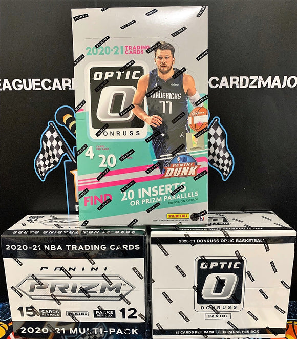 2020-21 Panini Optic/Prizm NBA Cello & Retail 3 Box - PYT #2 *SUPER VALUE!* - Major League Cardz