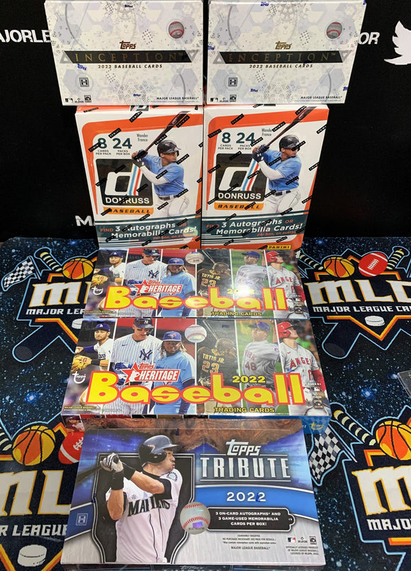 2022 Inception/Russ/Heritage/Trib 7 Box Baseball Mix - PYT #1 - Major League Cardz