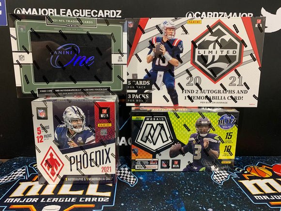 2021 Panini One/Phoenix/Limited/Mosaic 4 Hobby Box - PYT #1 - Major League Cardz