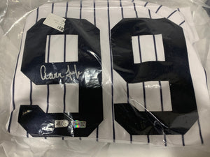 Fanatics Aaron Judge Yankees White Nike AUTHENTIC Autograph Jersey - Rando (PLUS CREDIT WINNER!) - Major League Cardz