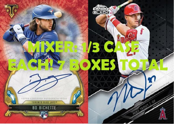 Mixer! 1/3 Case Each 2020 Triple Threads & Chrome Black (7 boxes total) - PYT #1 - Major League Cardz