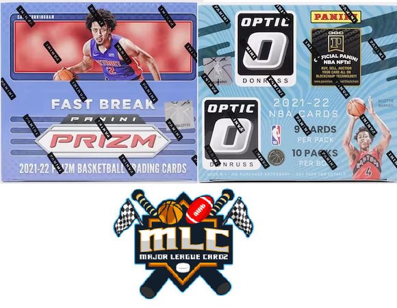 2021-22 Panini Prizm & Optic NBA FAST BREAK 2 Box Mix - PYT #1 - Major League Cardz
