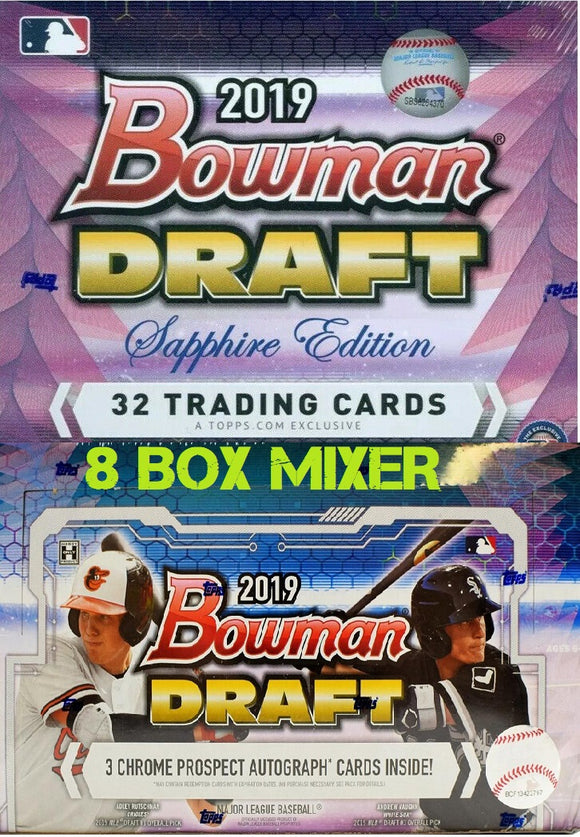 Copy of 2019 Bowman Draft Baseball Mixer 4 Jumbo Box & 4 Sapphire Box - PYT #2 - Major League Cardz